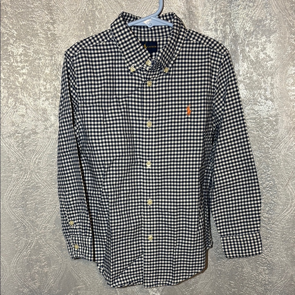 Polo by Ralph Lauren Black and White Checkered Boy’s Shirt